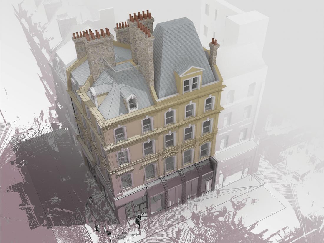 3D building render